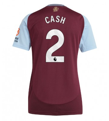 Aston Villa Matty Cash #2 Primera Equipación Mujer 2024-25 Manga Corta